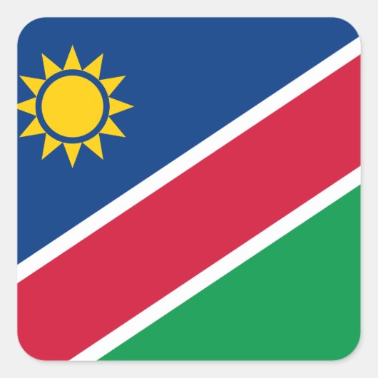 Namibia Vierkante Sticker (Voorkant)
