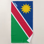 Namibia Vlag Prachtig Patriottisch Strandlaken (Voorkant)