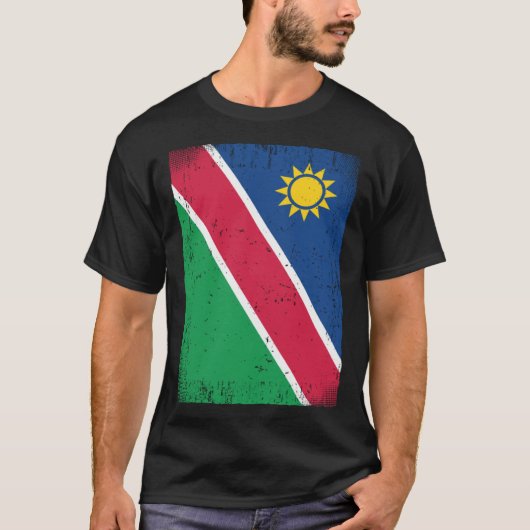 Namibian Flag Namibia T-shirt (Voorkant)