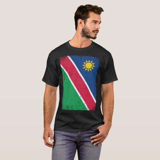 Namibian Flag Namibia T-shirt (Voorkant volledig)
