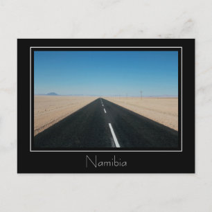 Namibië Africa Road Desert Landscape Briefkaart