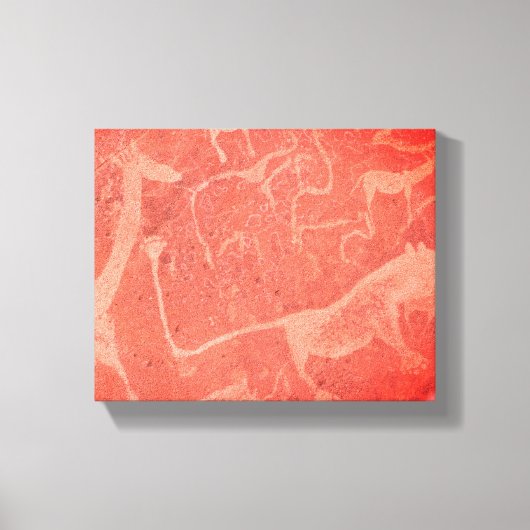Namibië Africa Rock Art Painting Canvas Afdruk (Voorkant)