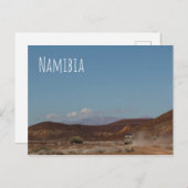 Namibië Afrika 4x4 auto's die landschapsarchitectu Briefkaart (Voorkant / Achterkant)
