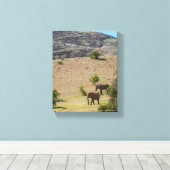 Namibië Afrika Huab Elephant Damaraland Canvas Afdruk (Insitu (Houten vloer))