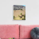 Namibië Afrika Huab Elephant Damaraland Canvas Afdruk (Insitu (Woonkamer))