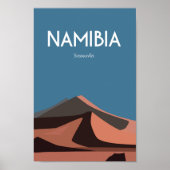 Namibië afrika Travel Poster  (Voorkant)