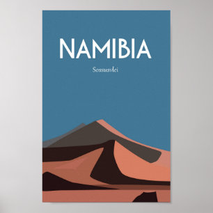 Namibië afrika Travel Poster