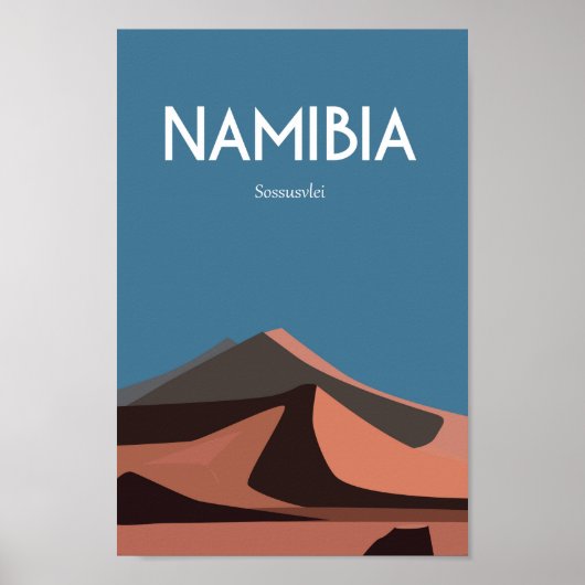 Namibië afrika Travel Poster  (Voorkant)