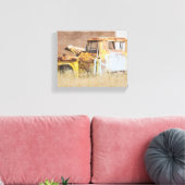 Namibië Afrika verliet landschap autowrak Canvas Afdruk (Insitu (Woonkamer))