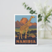 Namibië Afrika Vintage Reizen  Briefkaart (Staand voorkant)