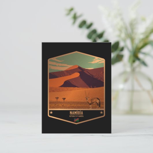 Namibië Briefkaart (Staand voorkant)