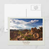 Namibië - briefkaart Damaraland met tekst (Voorkant / Achterkant)