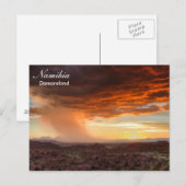 Namibië - briefkaart voor de storm Damaraland (Voorkant / Achterkant)