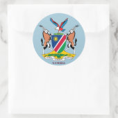 Namibië Crest Ronde Sticker (Tas)