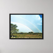 Namibië Dubbele Regenboog Canvas Afdruk (Voorkant)