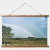 Namibië dubbele regenboog hangend wandkleed (Voorkant)