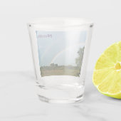 Namibië dubbele regenboog shot glas (Achterkant)