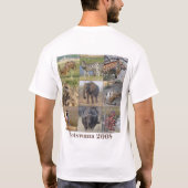 Namibië en Botswana Scenes T-shirt (Achterkant)