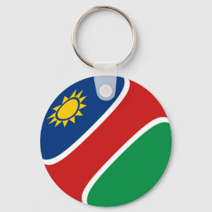 Namibië Fisheye Flag Sleutelhanger