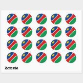 Namibië Fisheye Vlag Sticker (Vel)