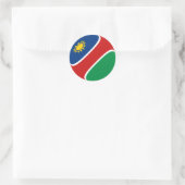 Namibië Fisheye Vlag Sticker (Tas)