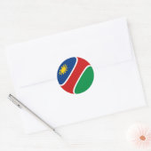 Namibië Fisheye Vlag Sticker (Envelop)
