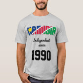 Namibië Flag Independence Celebration T-shirt (Voorkant)