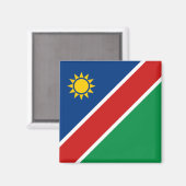 Namibië Flag Magnet (Voorkant / Achterkant)