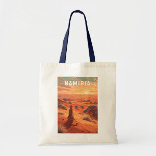 Namibië Illustratie Reis Kunst Vintage Tote Bag