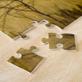 Namibië Jigzaag Puzzle - wilde olifanten in gras Legpuzzel (Zijkant)