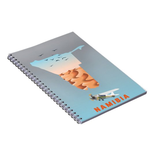 Namibië kaart post-it noten notitieboek (Rechterzijde)