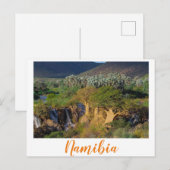 Namibië Kunene Herfst Epupa Landscape Natuur Briefkaart (Voorkant / Achterkant)