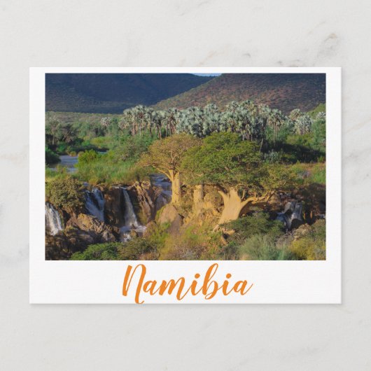 Namibië Kunene Herfst Epupa Landscape Natuur Briefkaart (Voorkant)