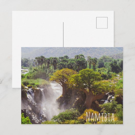 Namibië Kunene Herfst Epupa Landscape Natuur Briefkaart (Voorkant / Achterkant)