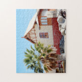 Namibië Lüderitz Architecture House Palm Tree Legpuzzel (Verticaal)