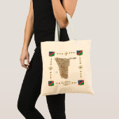 Namibië Map + Flags Bag Tote Bag (Voorkant (product))