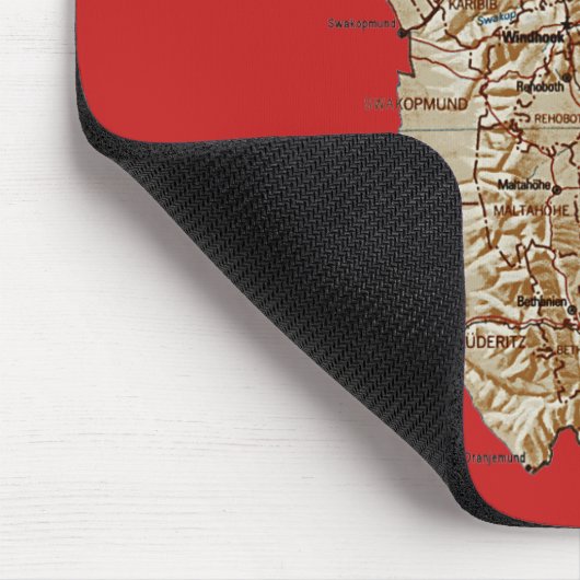 Namibië Map Mousepad Muismat (Hoek)