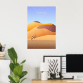 Namibië Minimale Reisposter Poster (Thuiskantoor)