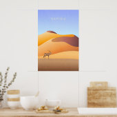 Namibië Minimale Reisposter Poster (Keuken)