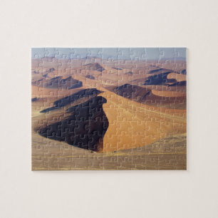 Namibië, Namib-Naukluft Park. Luchtfoto van Legpuzzel