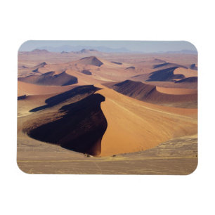 Namibië, Namib-Naukluft Park. Luchtfoto van Magneet