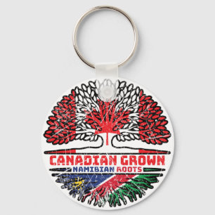 Namibië Namibië Canadese Canada Boom Roots Vlag Sleutelhanger