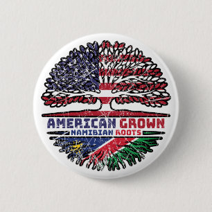 Namibië Namibische Amerikaanse vlag Ronde Button 5,7 Cm