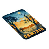 Namibië - Retro Afrikaanse Safari Magneet (Rechterzijde)