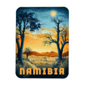 Namibië - Retro Afrikaanse Safari Magneet (Verticaal)