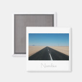Namibië Road Highway Deert Landscape Magnet (Voorkant / Achterkant)
