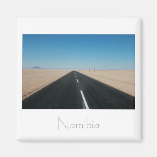 Namibië Road Highway Deert Landscape Magnet