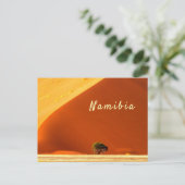 Namibië rode duinen van Sossusvlei foto met tekst Briefkaart (Staand voorkant)