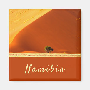 Namibië rode duinen van Sossusvlei foto met tekst Magneet