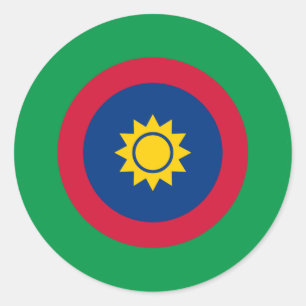 Namibië rondel land vlag symbool leger ronde sticker